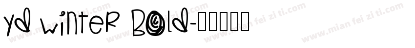 YD Winter Bold字体转换